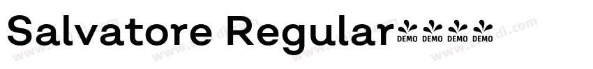 Salvatore Regular字体转换